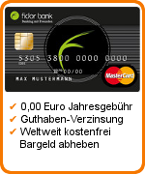 Fidor Prepaid Kreditkarte Tipp