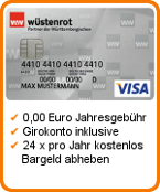 Wüstenrot Prepaid Kreditkarte Tipp
